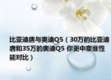 比亞迪唐與奧迪Q5（30萬的比亞迪唐和35萬的奧迪Q5 你更中意誰性能對比）