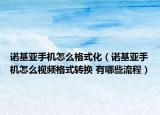 諾基亞手機(jī)怎么格式化（諾基亞手機(jī)怎么視頻格式轉(zhuǎn)換 有哪些流程）