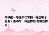 高鐵的一等座和動(dòng)車(chē)的一等座哪個(gè)舒服（坐動(dòng)車(chē)一等座體驗(yàn) 有哪些體驗(yàn)）