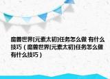 魔獸世界[元素太初]任務怎么做 有什么技巧（魔獸世界[元素太初]任務怎么做 有什么技巧）