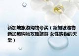 新加坡旅游購物必買（新加坡購物新加坡購物攻略旅游 女性購物的天堂）