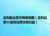 吉利新遠(yuǎn)景空調(diào)使用圖（吉利遠(yuǎn)景S1如何設(shè)置空調(diào)功能）