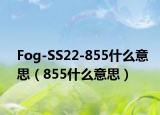 Fog-SS22-855什么意思（855什么意思）