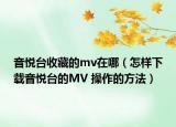 音悅臺(tái)收藏的mv在哪（怎樣下載音悅臺(tái)的MV 操作的方法）