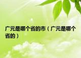 廣元是哪個省的市（廣元是哪個省的）