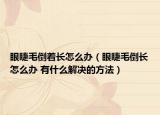 眼睫毛倒著長怎么辦（眼睫毛倒長怎么辦 有什么解決的方法）