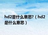 hd2是什么意思?（hd2是什么意思）