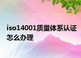 iso14001質(zhì)量體系認(rèn)證怎么辦理