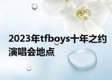 2023年tfboys十年之約演唱會地點