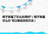 柜子發(fā)霉了怎么處理好?（柜子發(fā)霉怎么辦 可以嘗試這些方法）