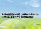 金螳螂股票價(jià)值分析（金螳螂出現(xiàn)較佳的投資機(jī)會(huì) 希望對(duì)廣大股民有所啟發(fā)）