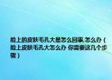 臉上的皮膚毛孔大是怎么回事,怎么辦（臉上皮膚毛孔大怎么辦 你需要這幾個步驟）