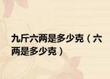 九斤六兩是多少克（六兩是多少克）