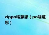 zippo啥意思（po啥意思）