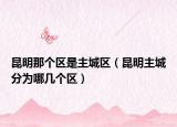 昆明那個(gè)區(qū)是主城區(qū)（昆明主城分為哪幾個(gè)區(qū)）