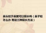 鼻頭短于鼻翼可以延長(zhǎng)嗎（鼻子短怎么辦 有這三種延長(zhǎng)方法）