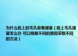 為什么臉上的毛孔容易堵塞（臉上毛孔堵塞怎么辦 可以根據(jù)不同的原因采取不同的方法）