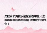 柔膚水和爽膚水的區(qū)別在哪里（柔膚水和爽膚水的區(qū)別 送給愛護(hù)膚的你）