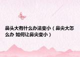 鼻頭大有什么辦法變?。ū羌獯笤趺崔k 如何讓鼻尖變?。? /></span></a>
                        <h2><a  title=