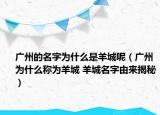 廣州的名字為什么是羊城呢（廣州為什么稱為羊城 羊城名字由來揭秘）