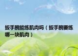 扳手腕能練肌肉嗎（扳手腕要練哪一塊肌肉）
