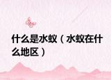 什么是水蟻（水蟻在什么地區(qū)）