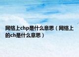 網絡上chp是什么意思（網絡上的ch是什么意思）