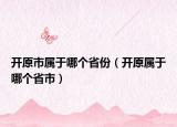開原市屬于哪個省份（開原屬于哪個省市）
