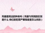 死緩是刑法的種類嗎（死緩與死刑的區(qū)別是什么 他們的犯罪嚴(yán)重程度是怎么樣的）