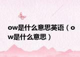 ow是什么意思英語(yǔ)（ow是什么意思）