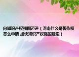 向知識(shí)產(chǎn)權(quán)強(qiáng)國邁進(jìn)（河南什么是著作權(quán)怎么申請(qǐng) 加快知識(shí)產(chǎn)權(quán)強(qiáng)國建設(shè)）