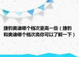 捷豹奧迪哪個檔次更高一些（捷豹和奧迪哪個檔次高你可以了解一下）