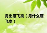 月出雁飛高（月什么雁飛高）