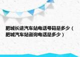肥城長(zhǎng)途汽車(chē)站電話號(hào)碼是多少（肥城汽車(chē)站咨詢電話是多少）