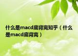 什么是macd底背離知乎（什么是macd底背離）