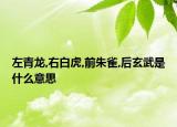 左青龍,右白虎,前朱雀,后玄武是什么意思