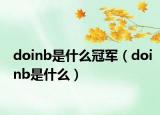 doinb是什么冠軍（doinb是什么）