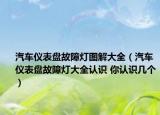 汽車儀表盤故障燈圖解大全（汽車儀表盤故障燈大全認(rèn)識(shí) 你認(rèn)識(shí)幾個(gè)）