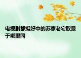 電視劇都挺好中的蘇家老宅取景于哪里同