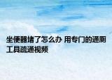 坐便器堵了怎么辦 用專(zhuān)門(mén)的通廁工具疏通視頻