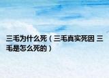 三毛為什么死（三毛真實死因 三毛是怎么死的）