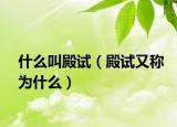 什么叫殿試（殿試又稱為什么）