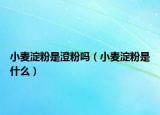 小麥淀粉是澄粉嗎（小麥淀粉是什么）