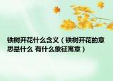 鐵樹開花什么含義（鐵樹開花的意思是什么 有什么象征寓意）