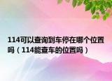 114可以查詢到車停在哪個位置嗎（114能查車的位置嗎）