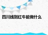 四川線到紅牛能做什么