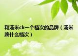 和湯米ck一個檔次的品牌（湯米牌什么檔次）