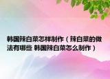 韓國辣白菜怎樣制作（辣白菜的做法有哪些 韓國辣白菜怎么制作）