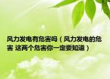 風(fēng)力發(fā)電有危害嗎（風(fēng)力發(fā)電的危害 這兩個(gè)危害你一定要知道）