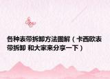 各種表帶拆卸方法圖解（卡西歐表帶拆卸 和大家來分享一下）